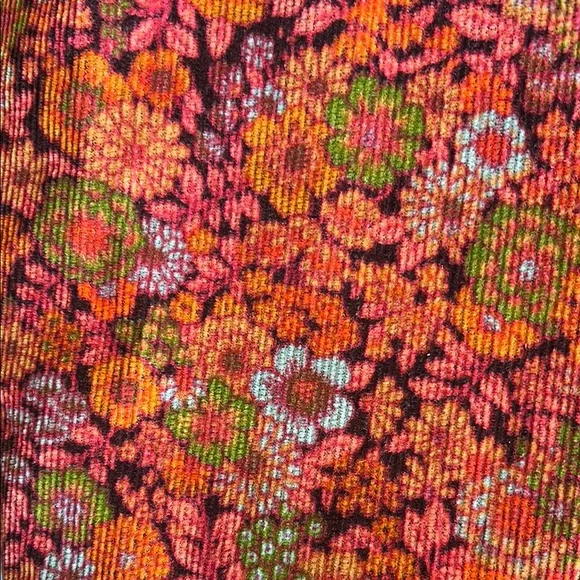 Vintage Mary Robin Corduroy Floral A-Line Skirt sz6 - Picture 13 of 13